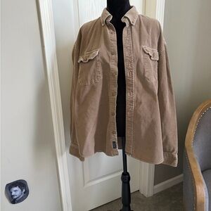Old Navy Men's Brown Corduroy Shirt Jacket